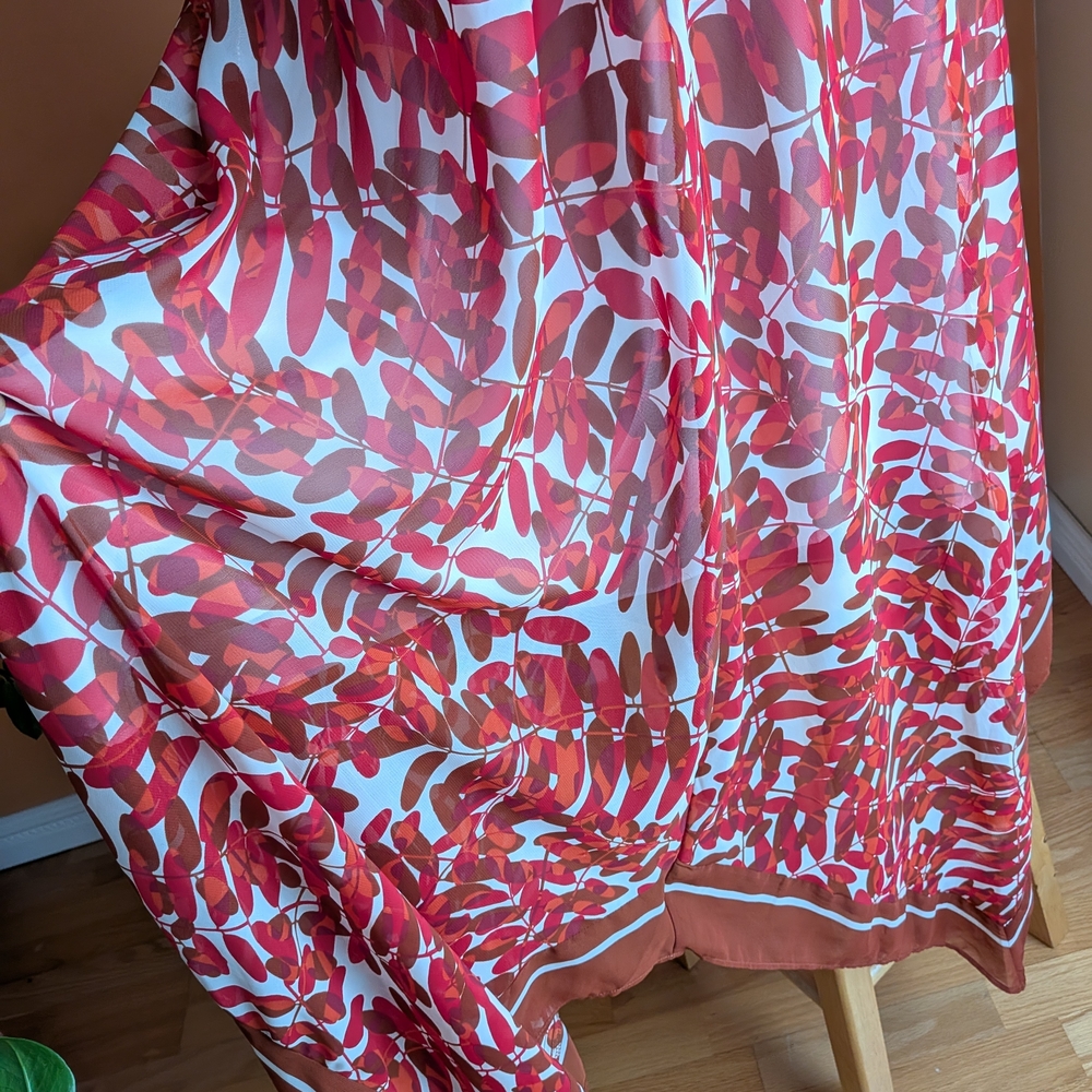 Taylor Dress Asymmetrical Hem Maxi Dress Size 8 Bright Color - Picture 10 of 14